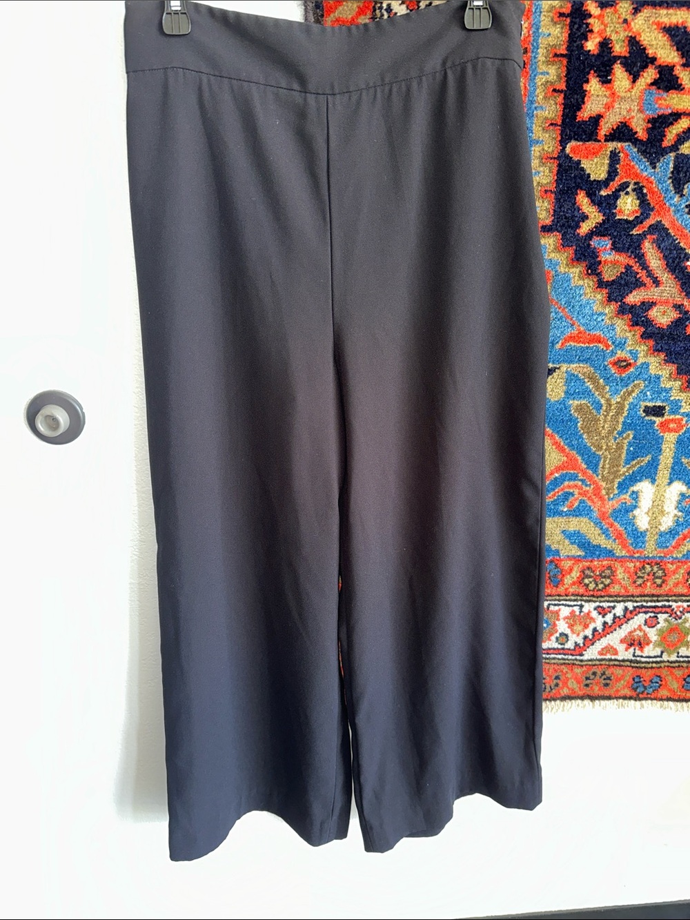 Zara women Black Wide-Leg Pants